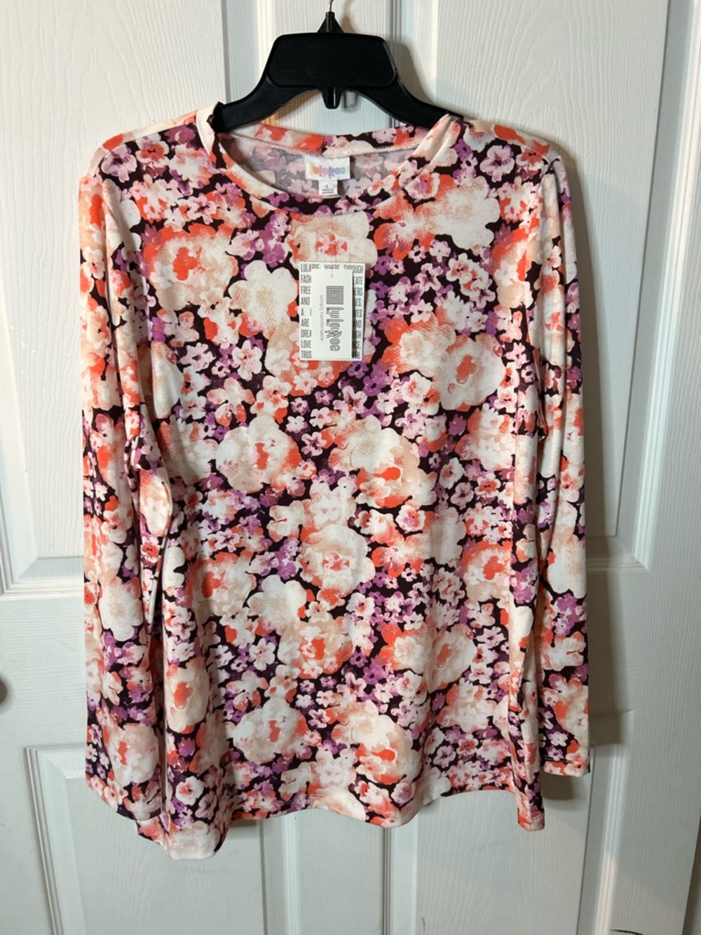 LuLaRoe Floral Long Sleeve Top -NWT